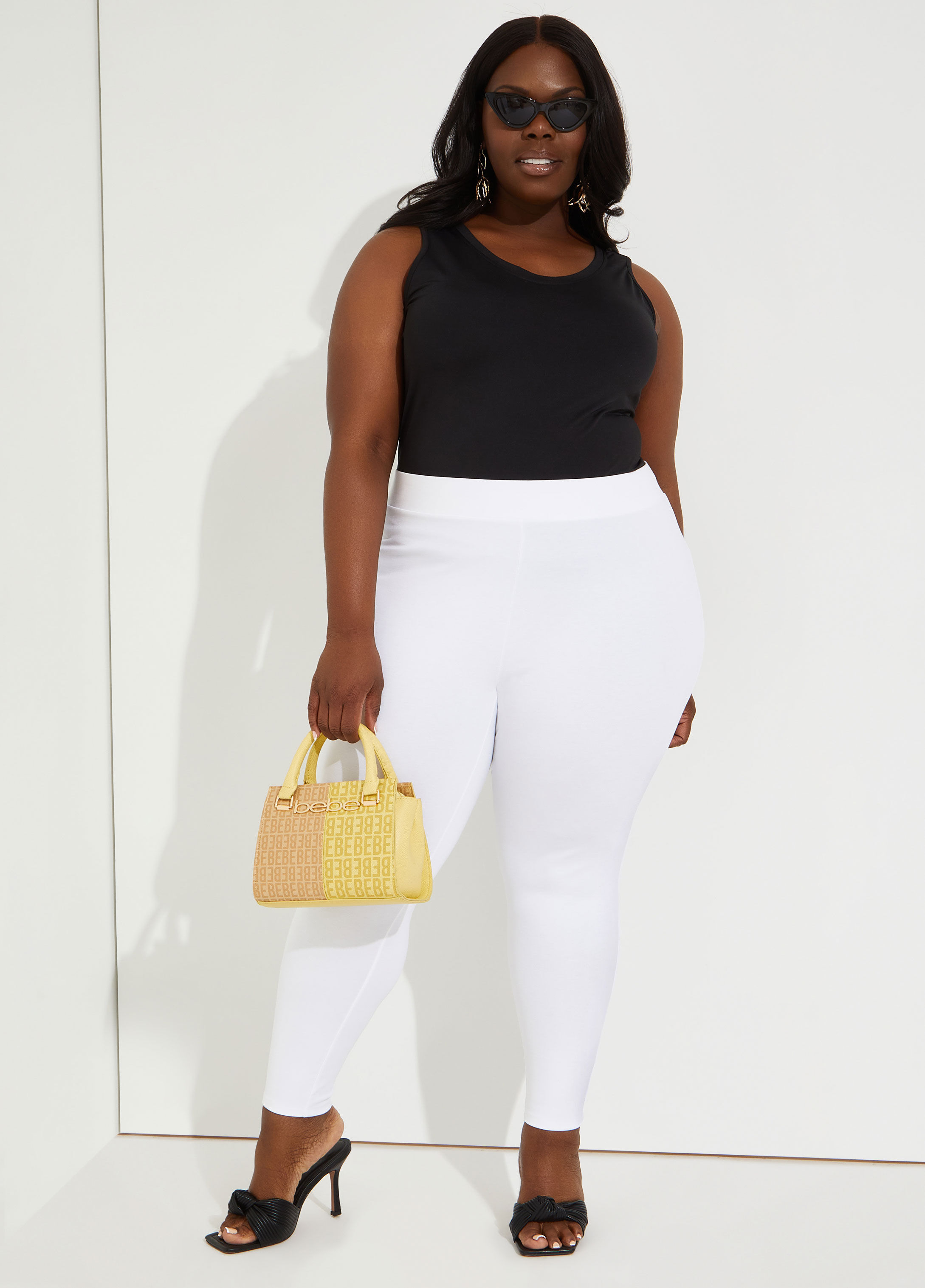 Plus size clothes | Royal blue cropped leggings - Apples and Pears - Apples  & Pears Clothing