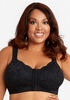 Plus Size Lace Mesh Full Coverage Posture Hook Front No, 54% OFF