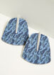 Camo Denim Earrings, Denim image number 1