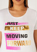 Moving Forward Graphic Tee, White image number 3