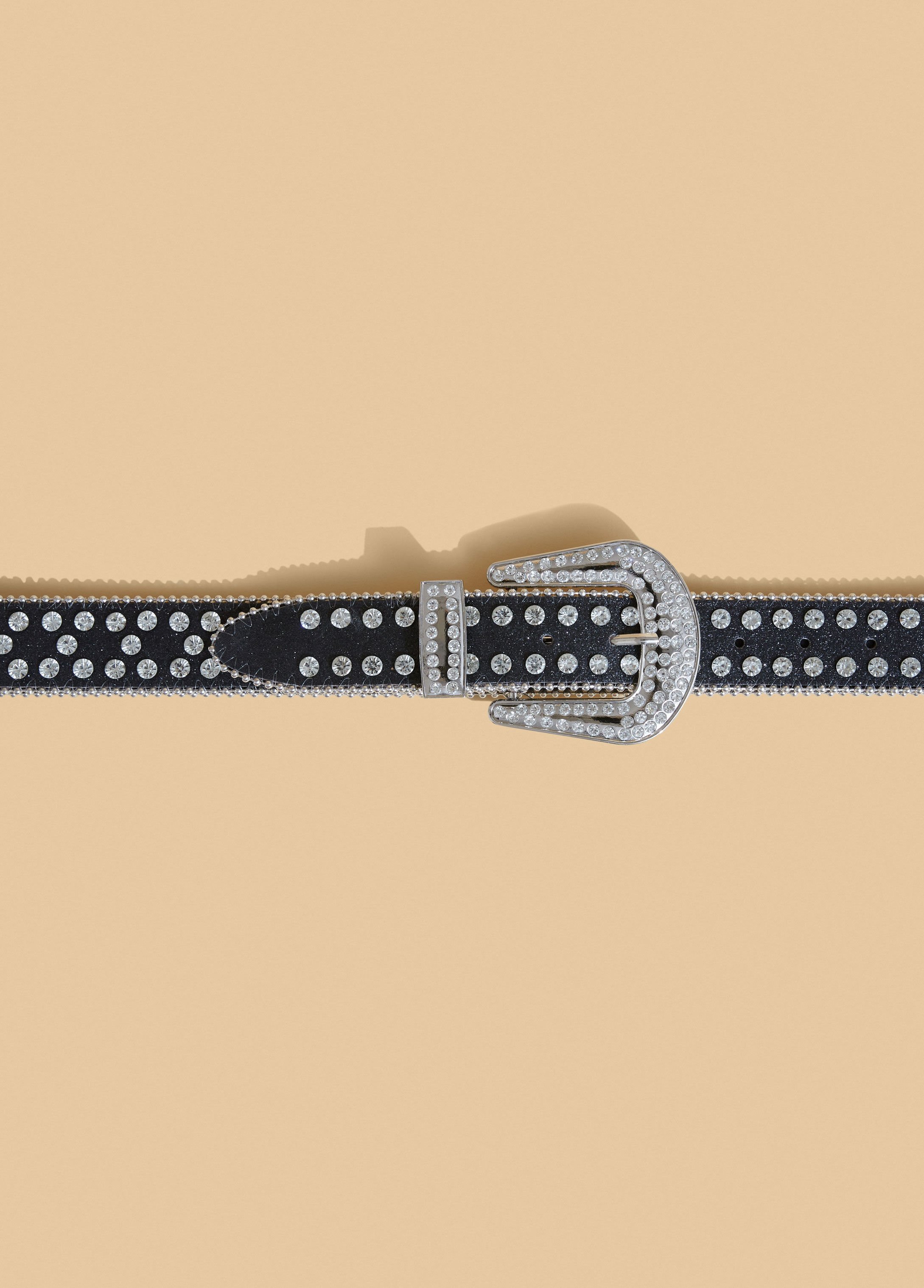 Embellished Glittered Waist Belt