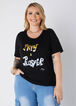 Sheila Gray Pray & Prosper Tee, Black image number 0