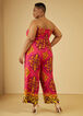 Strapless Printed Jumpsuit, Multi image number 1