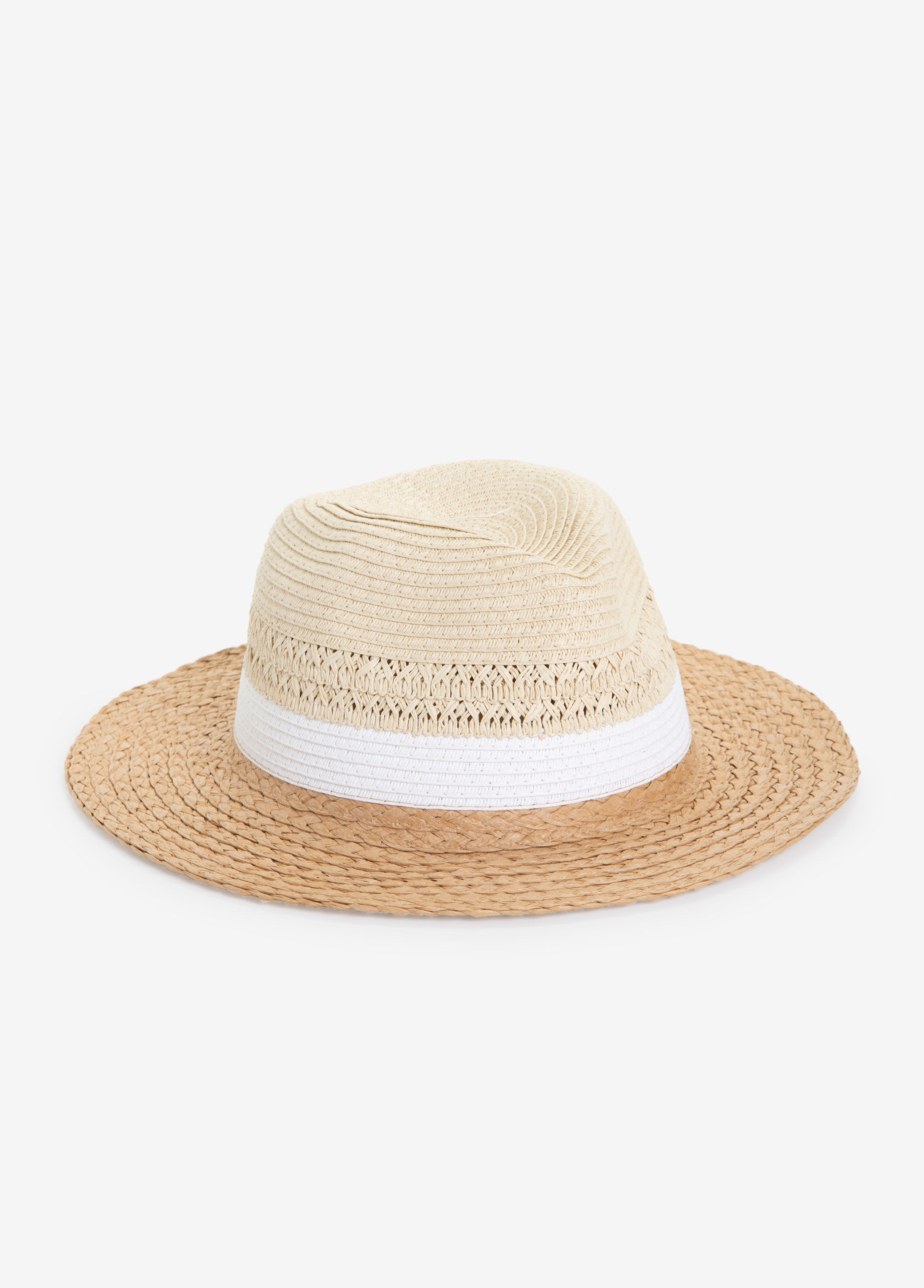 colorblock panama hat