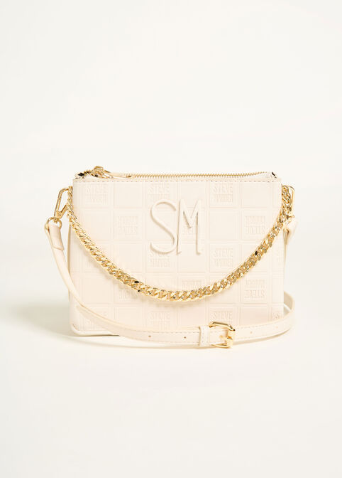 Steve Madden Logo BVice Crossbody, Ivory image number 0