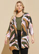 Camo Print Crepe Kimono, Multi image number 0