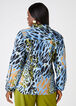 Collared Animal Print Shirt, Blue image number 1