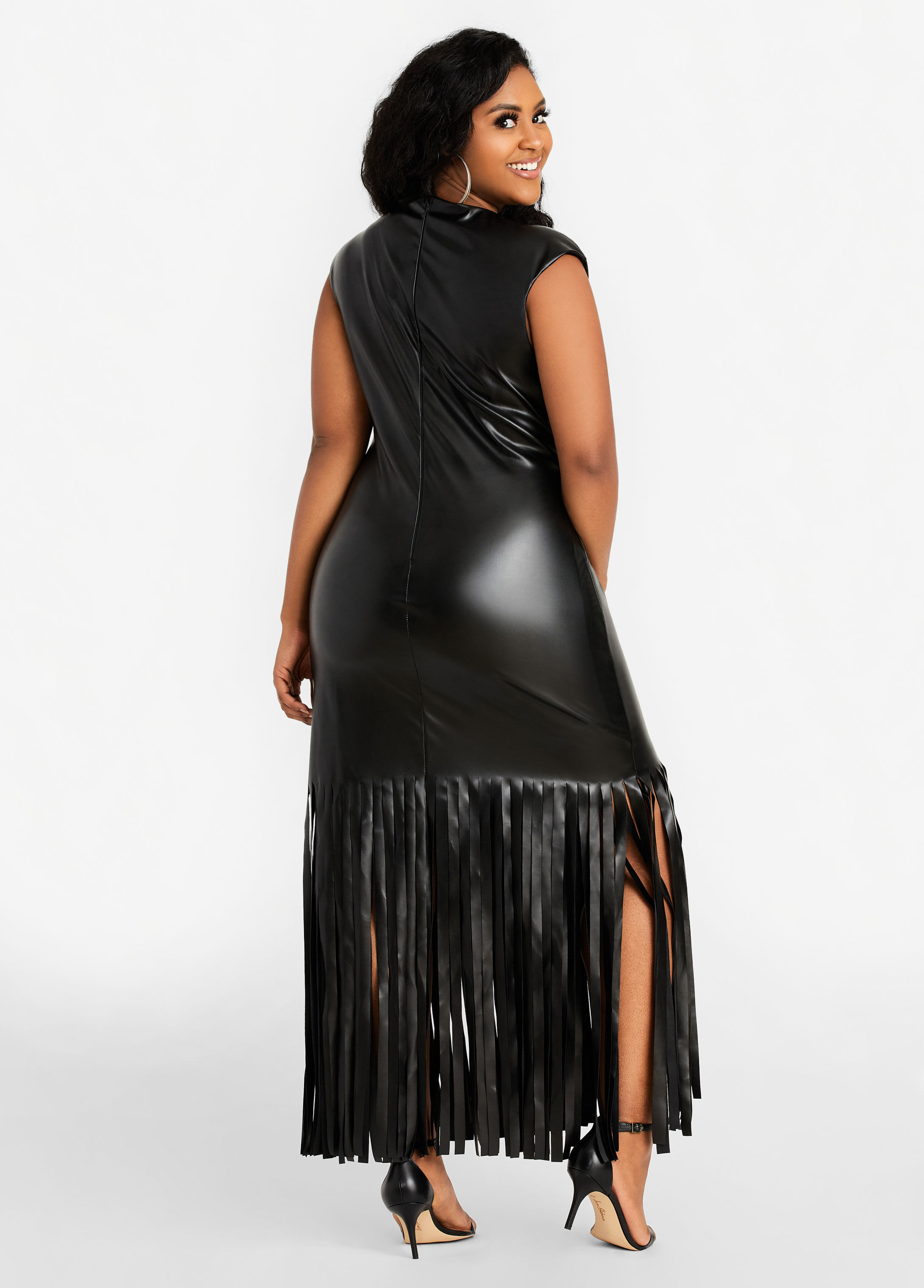 Fringe clearance sheath dress