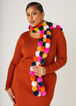 Faux Fur Pom Pom Scarf, Multi image number 0