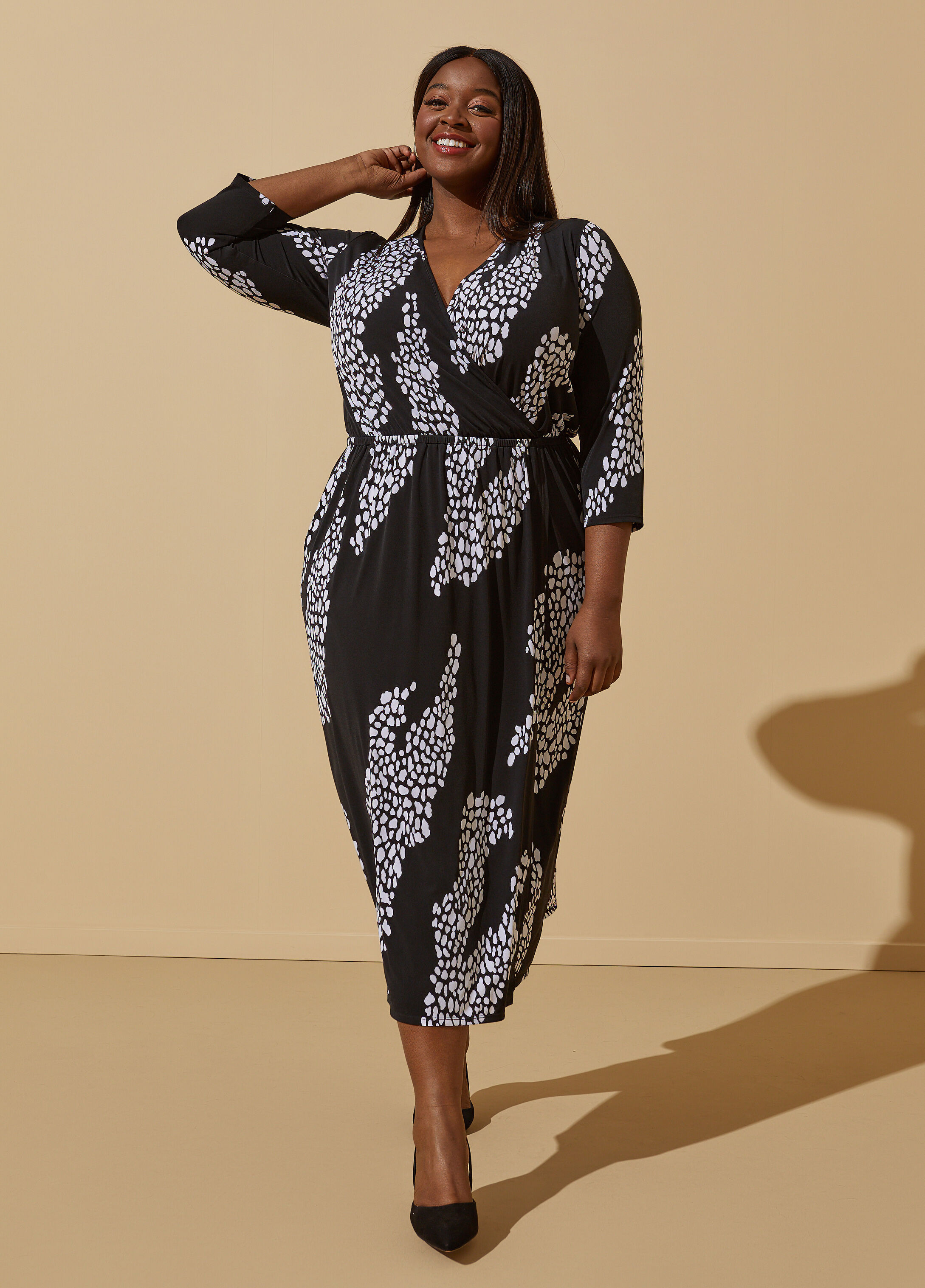 Sexy Plus Size Wrap Dress