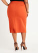 Power Ponte Midi Pencil Skirt, Potters Clay image number 1