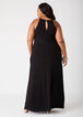 Wood Bead Embellished Maxi Dress, Black image number 1