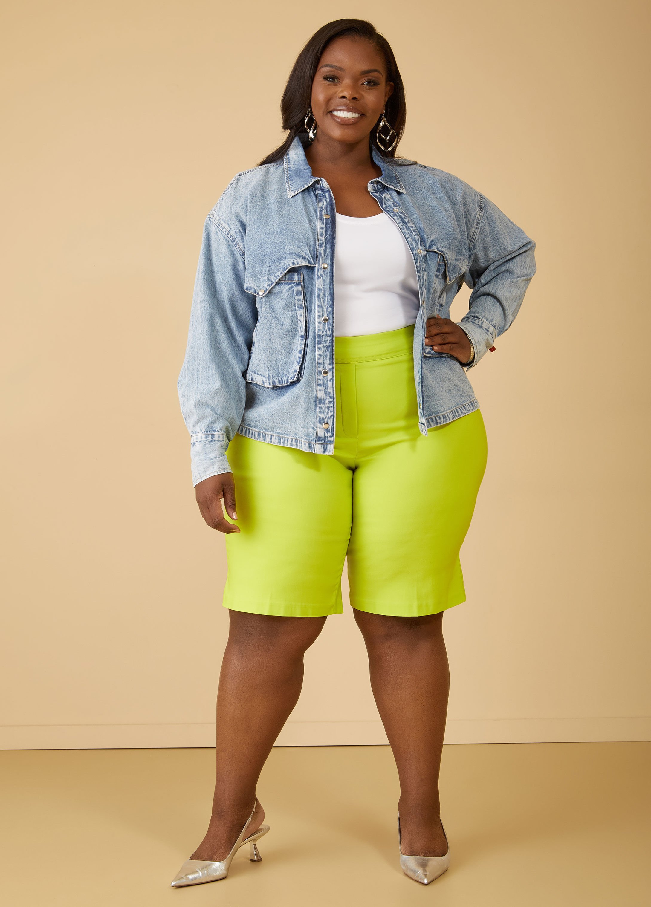 Power Stretch Twill Bermuda Shorts