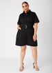 Cotton Twill Utility Romper, Black image number 0