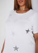 Star Embellished Graphic Tee, White image number 2