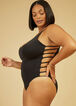 YMI Caged Swimsuit, Black image number 0