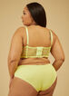 Lace Bustier And Thong Set, LIME GREEN image number 1