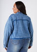 V Cut Stonewash Chambray Shirt, Denim image number 1