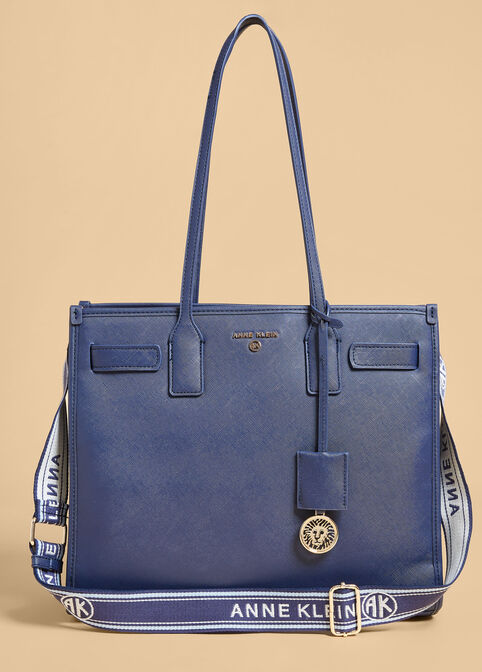 Anne Klein Saffiano Tote, Navy image number 0