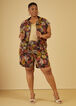 Tropical Print Terry Shorts, Multi image number 0