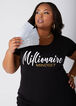 Millionaire Mindset Graphic Tee, Black image number 4