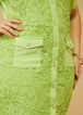 Lace And Crepe Sheath Dress, Jade Lime image number 3