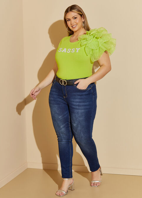 Ashley Stewart - Green with envy 💚 Honey, my tops are