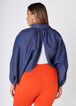 Button Chambray Shrug, Denim image number 1