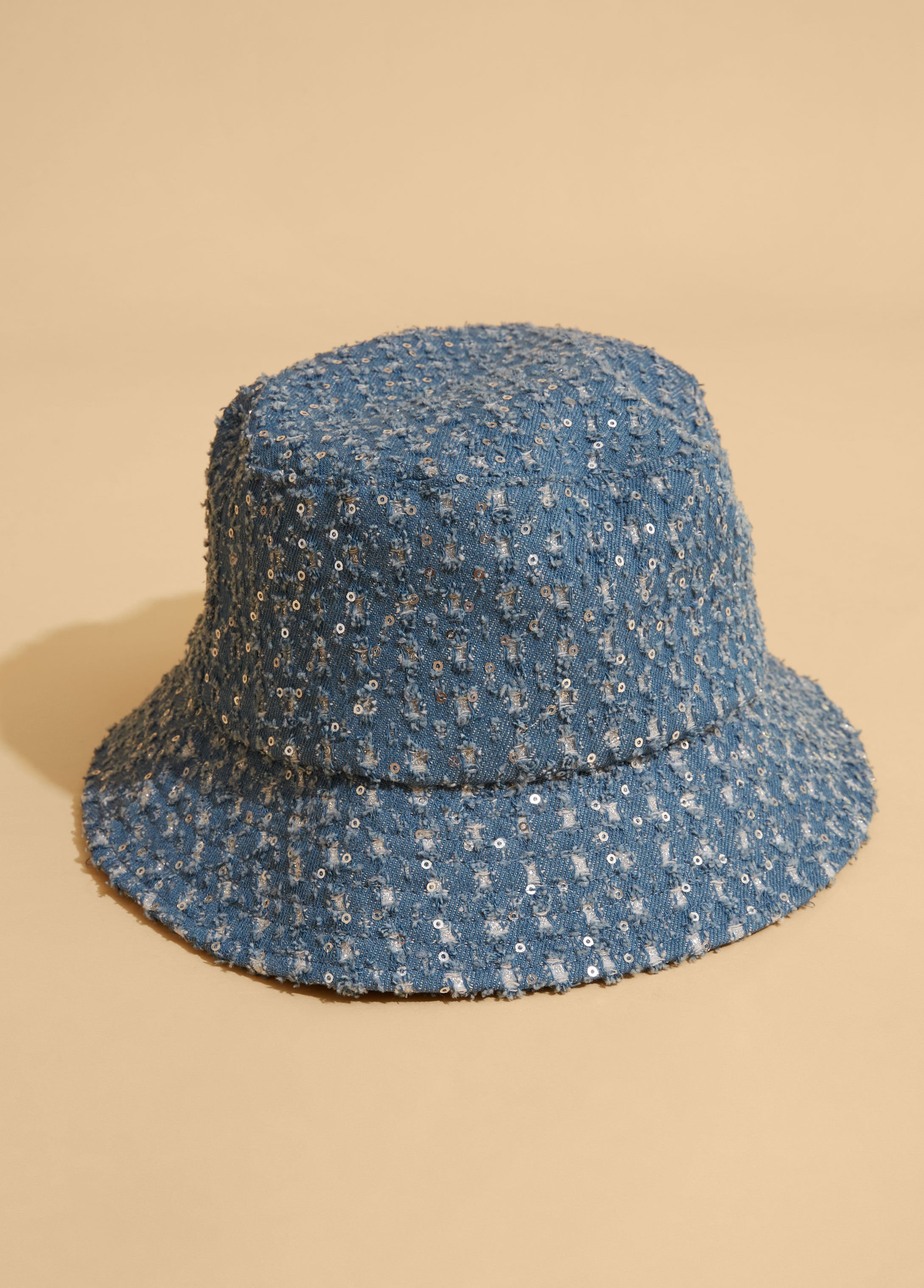 Distressed Denim Bucket Hat