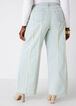 Frayed Wide Leg Jeans, Lt Sky Blue image number 1