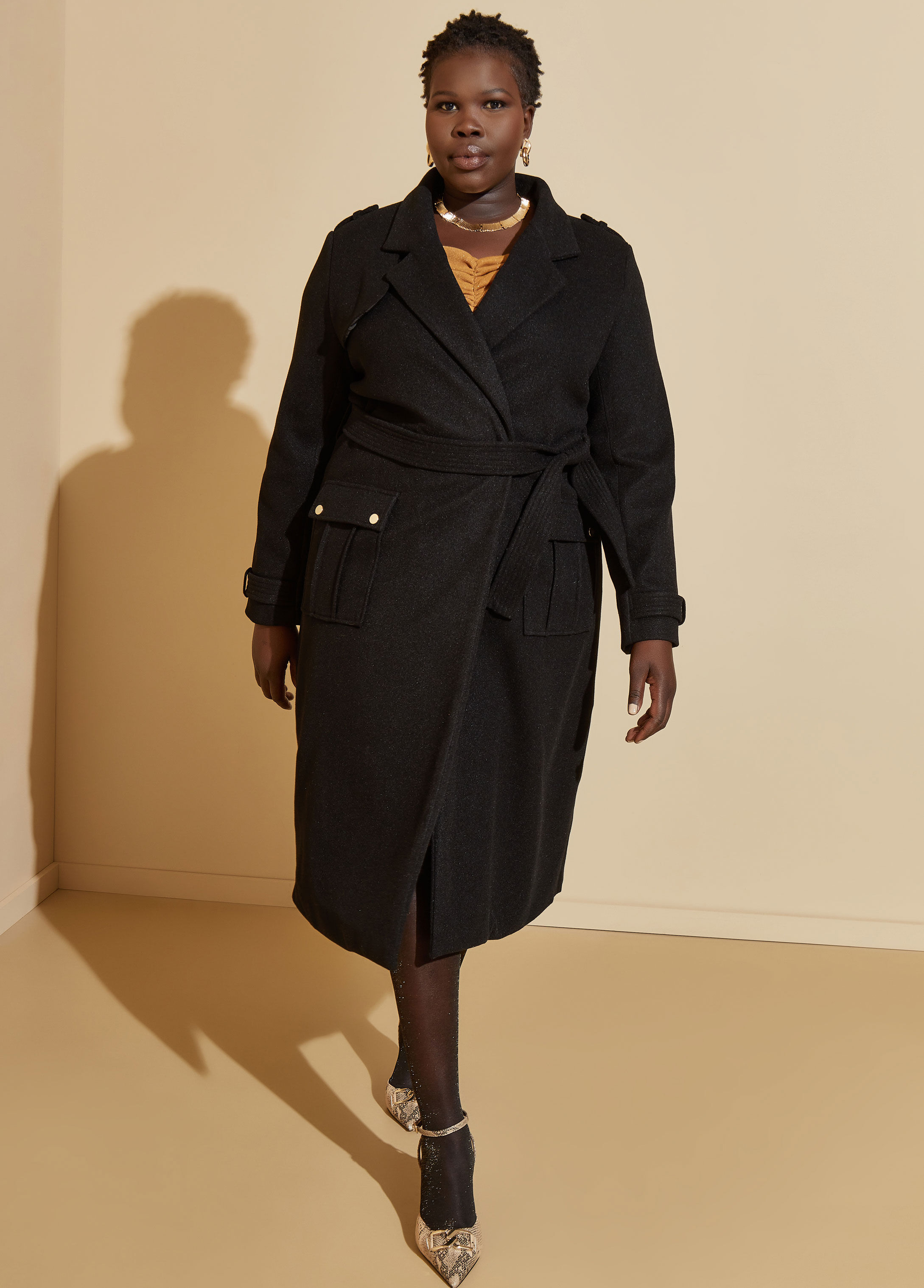 Faux 2024 wool coat