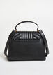 Bebe Aerin Faux Leather Satchel, Black image number 1