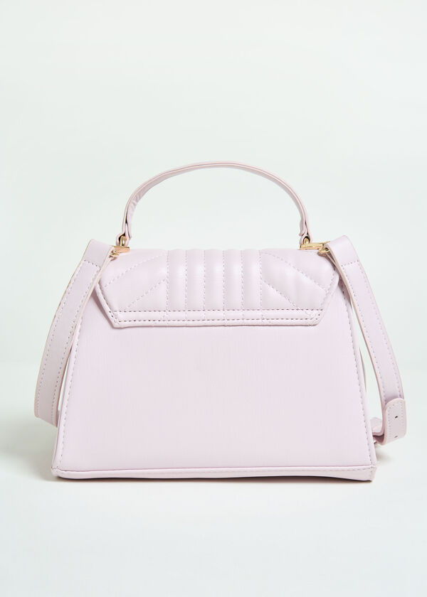 Bebe Aerin Faux Leather Satchel, Pink image number 1