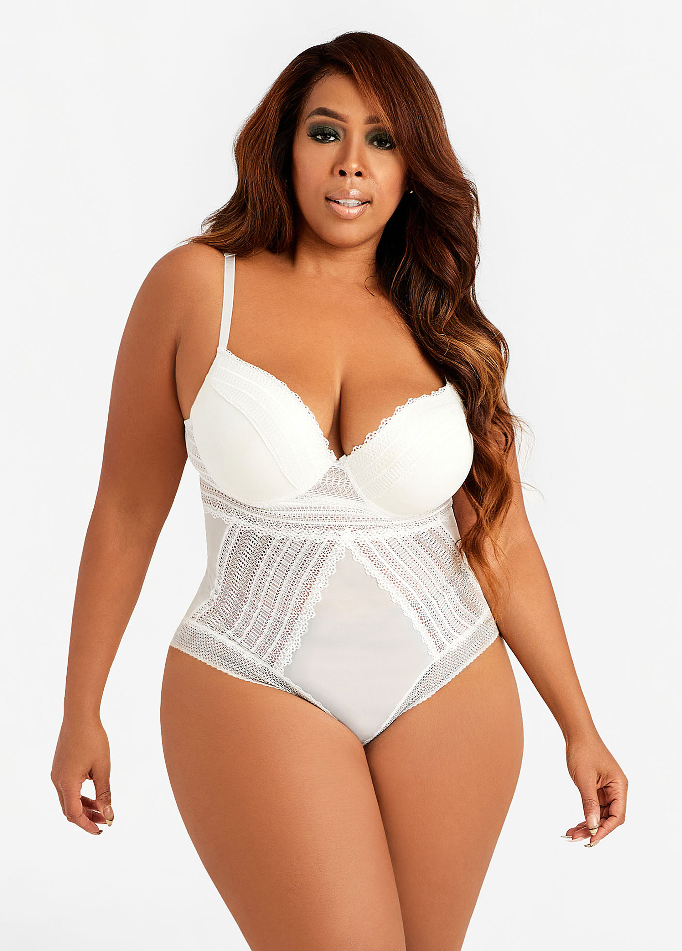 push up bodysuit white