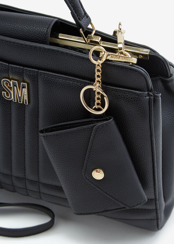 Leather handbag Steve Madden Brown in Leather - 31827981