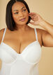 Satin Trimmed Shapewear Bodysuit, White image number 3