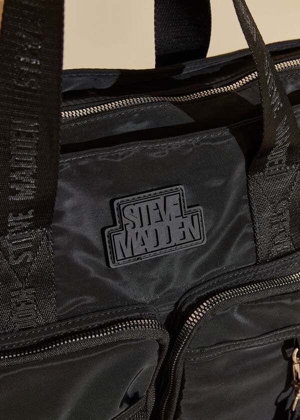Steve Madden Black Gym Duffle Bag