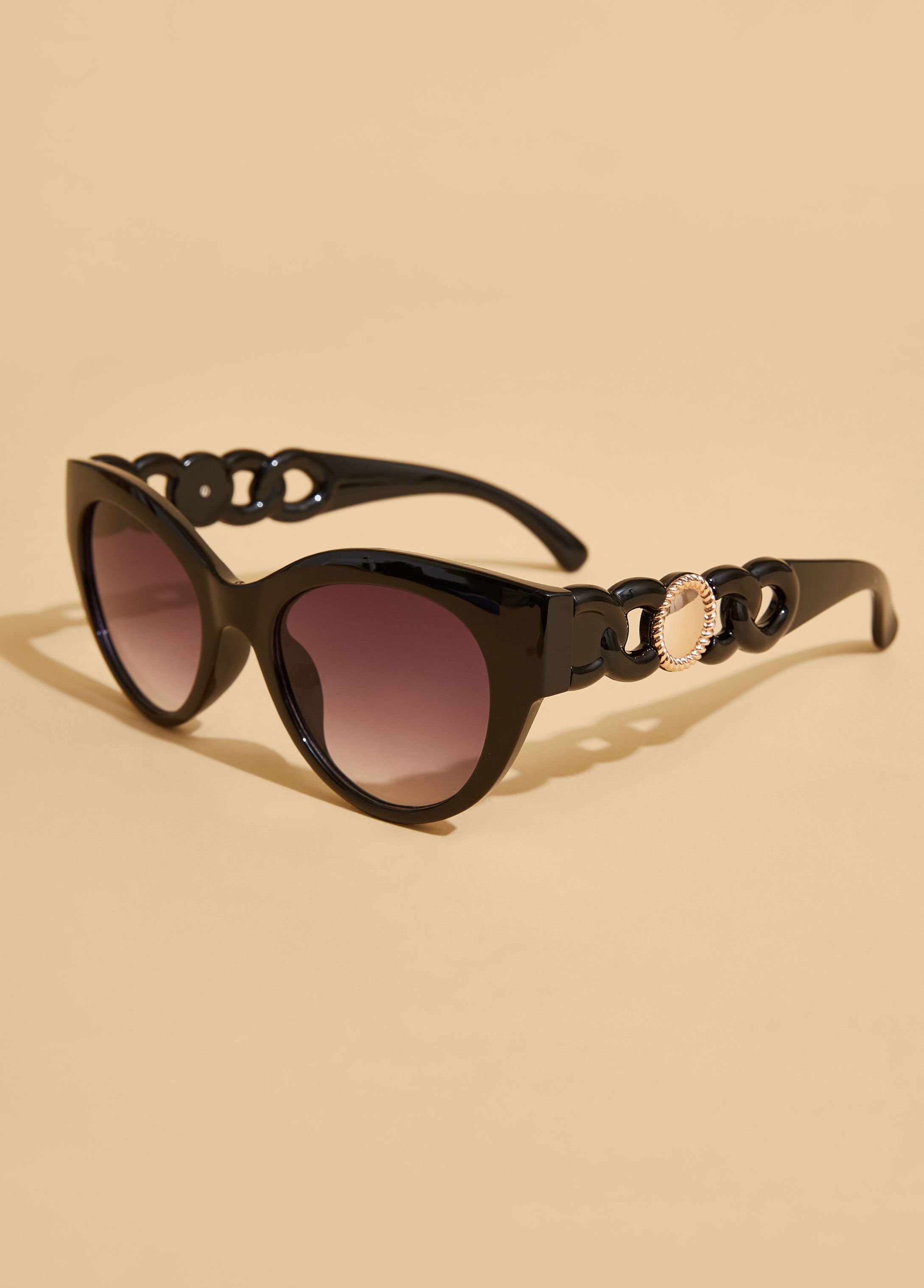 Chain Link Round Sunglasses