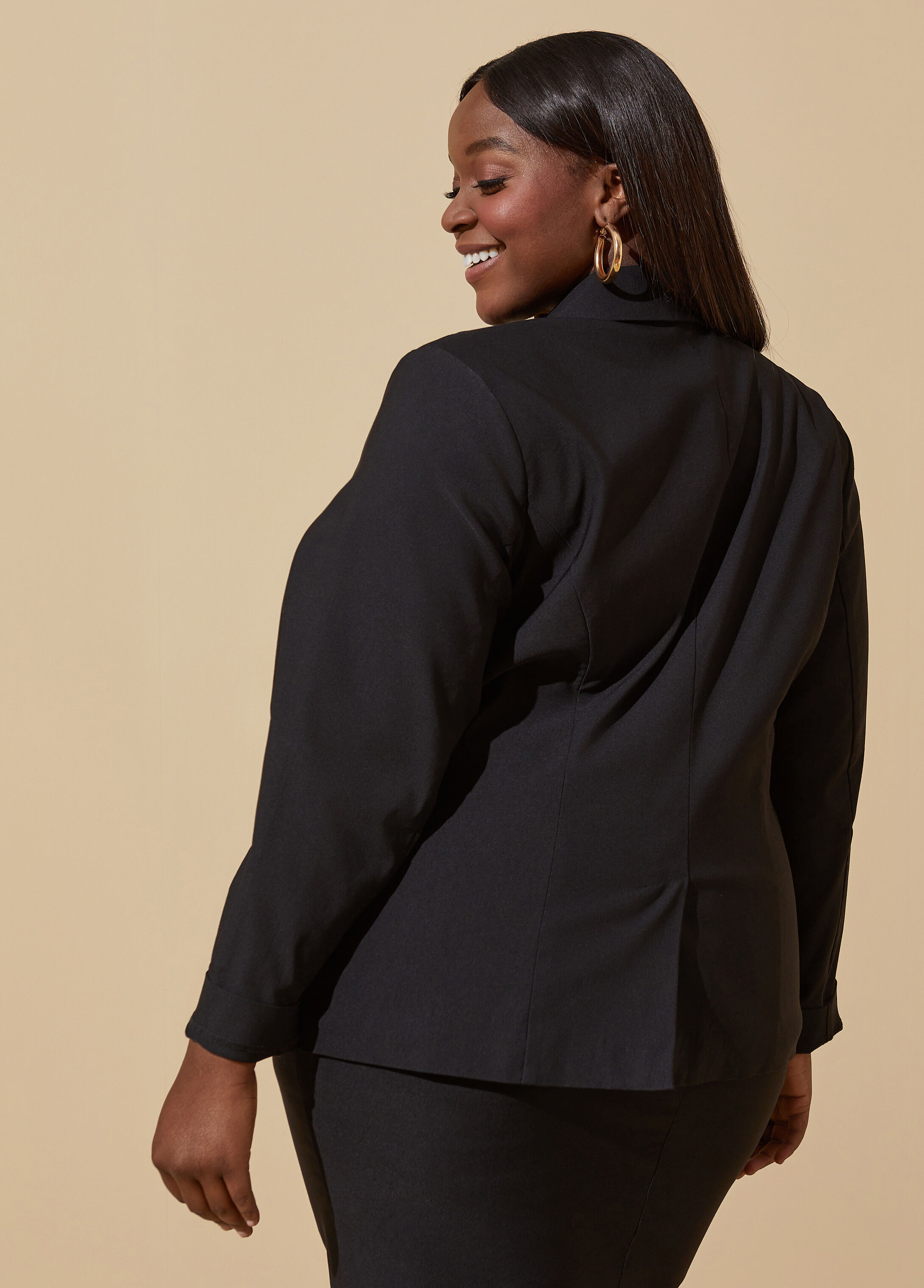 Womens plus size hot sale blazers and jackets