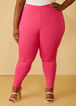 Pull On Ponte High Rise Leggings, Pink Peacock image number 0