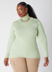 Ribbed Pullover Turtleneck Sweater, SWAMP image number 3