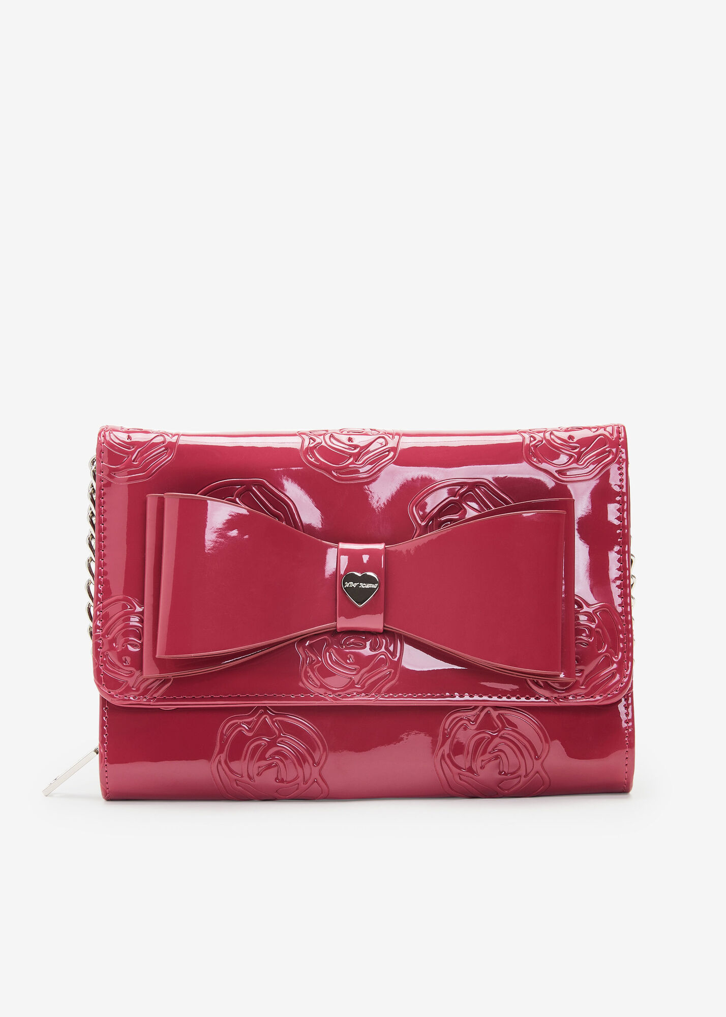 Valentino Pink Patent Leather Bow Shoulder Bag