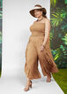 Ruffled Side Split Pants, Tan image number 0