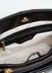 Bebe Aerin Quilted Satchel, Black image number 3