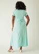 Belted Hi Low Midi Dress, Lime Green image number 1