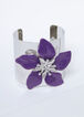 Silver Tone Flower Cuff, Purple Magic image number 0