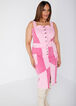 Two Tone Denim Dress, Pink image number 0