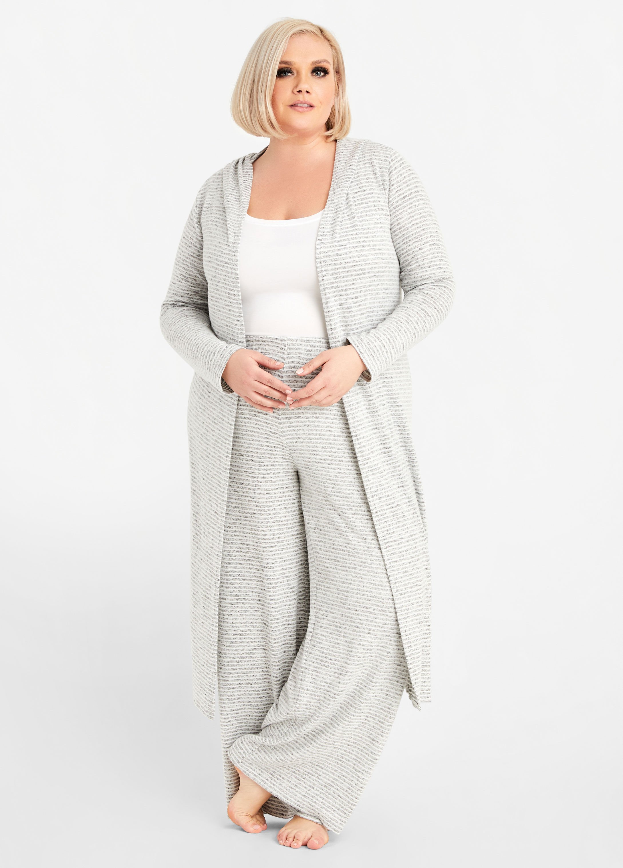 plus size lounge cardigan