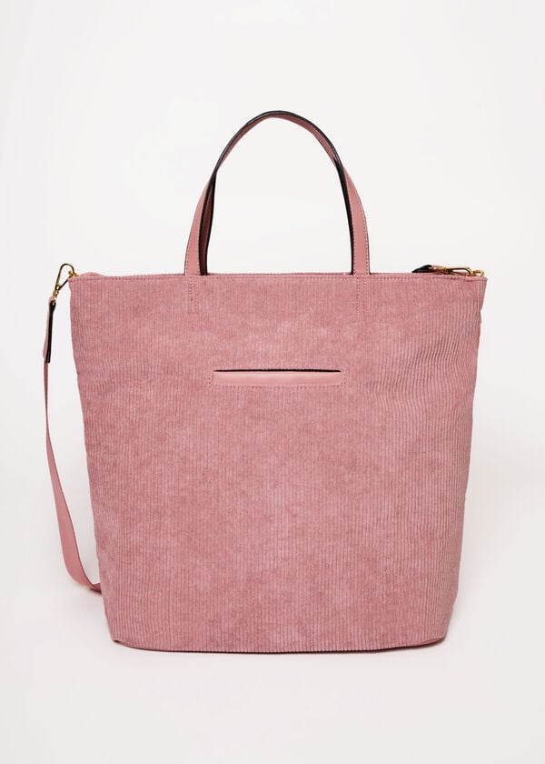 London Fog Birming Corduroy Tote, Rose image number 1