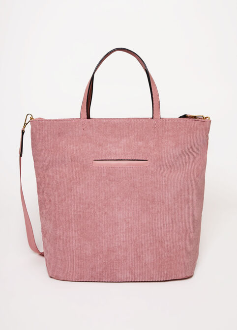 London Fog Birming Corduroy Tote, Rose image number 1